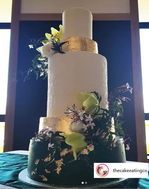 The Siapo 8" stencil on The Cake Eating Co cake